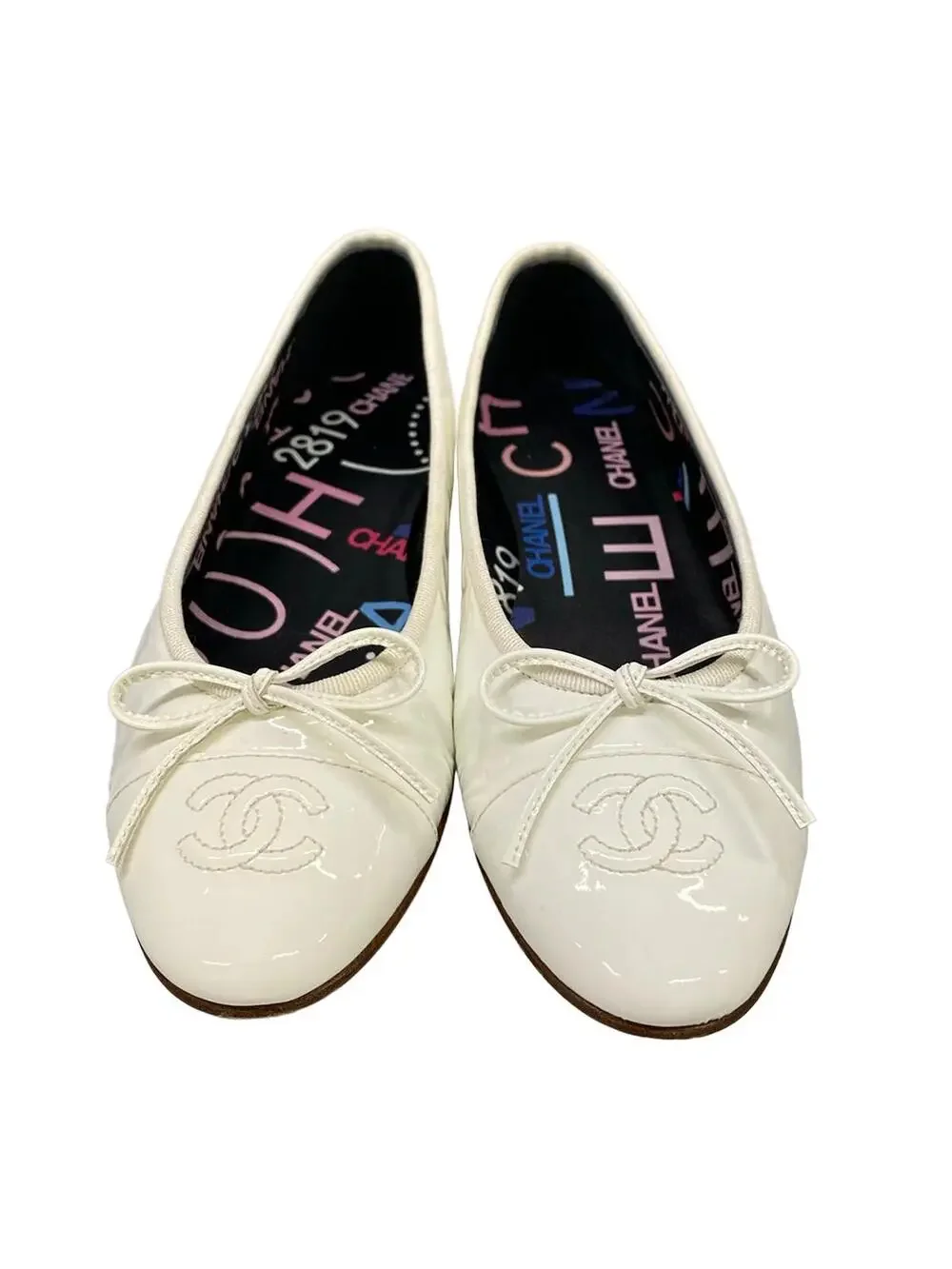 Chanel White Patent Leather Shoes #289524C76B